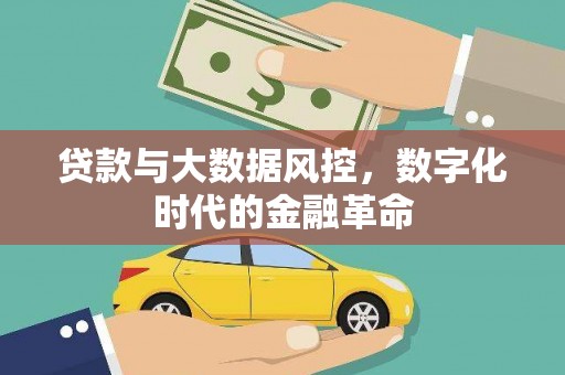 怀来贷款与大数据风控，数字化时代的金融革命