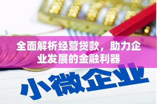 浑源全面解析经营贷款，助力企业发展的金融利器