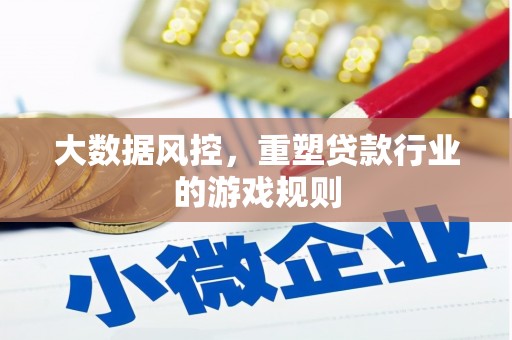 花山大数据风控，重塑贷款行业的游戏规则