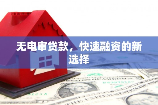 甘洛无电审贷款，快速融资的新选择