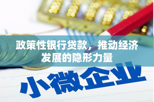 澎湖政策性银行贷款，推动经济发展的隐形力量