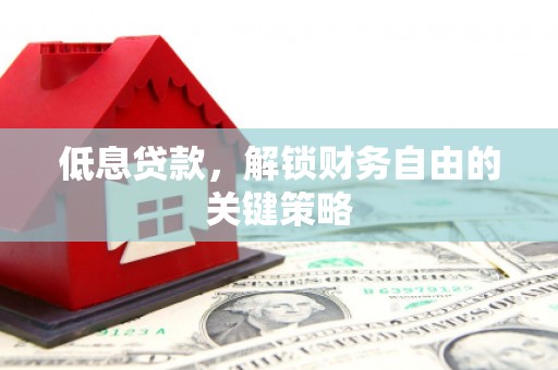 溆浦低息贷款，解锁财务自由的关键策略
