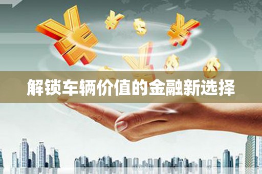 焦作解锁车辆价值的金融新选择