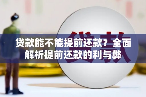 柳南贷款能不能提前还款？全面解析提前还款的利与弊