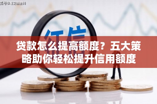 文圣贷款怎么提高额度？五大策略助你轻松提升信用额度