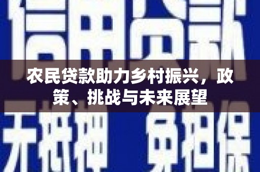东兰农民贷款助力乡村振兴，政策、挑战与未来展望