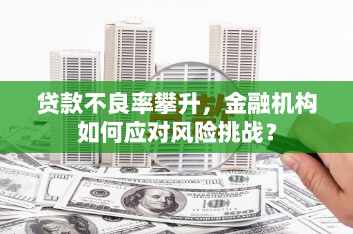 长宁贷款不良率攀升，金融机构如何应对风险挑战？