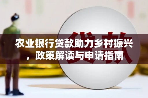 中区农业银行贷款助力乡村振兴，政策解读与申请指南