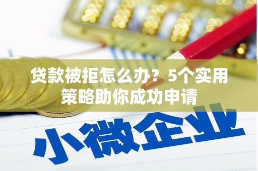 全椒贷款被拒怎么办？5个实用策略助你成功申请