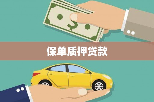 凤城保单质押贷款