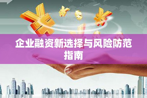 黟县企业融资新选择与风险防范指南